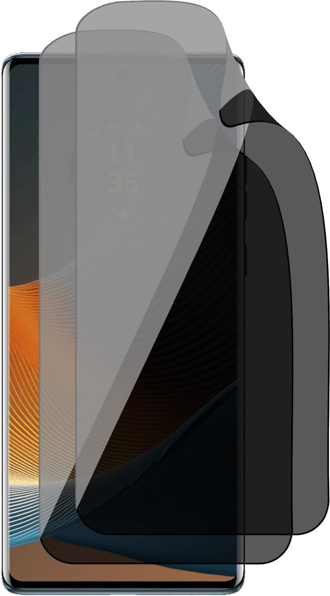 Privacy Screenprotector geschikt voor Motorola Edge 50 Fusion - 2x FlexGuard Screen Protector