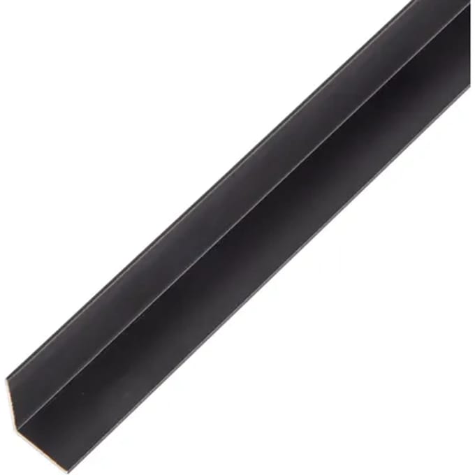 Alberts Hoekprofiel - Aluminium Zwart - 15x15x1mm 2m