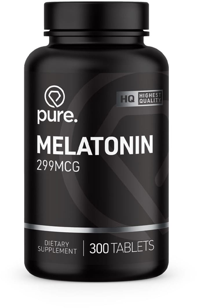 Pure. Melatonine - 299mcg - 300 tabletten - slaap - bevordert de slaapbereidheid