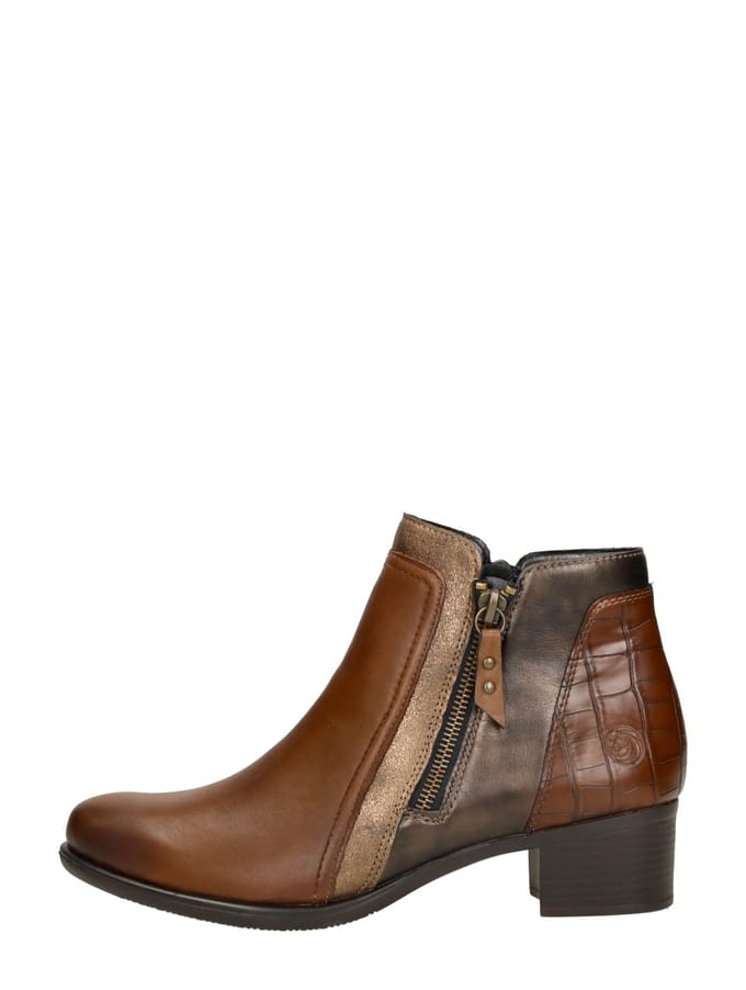 Remonte Dames Enkellaars - R5172-23 Bruin/Combi - Maat 42