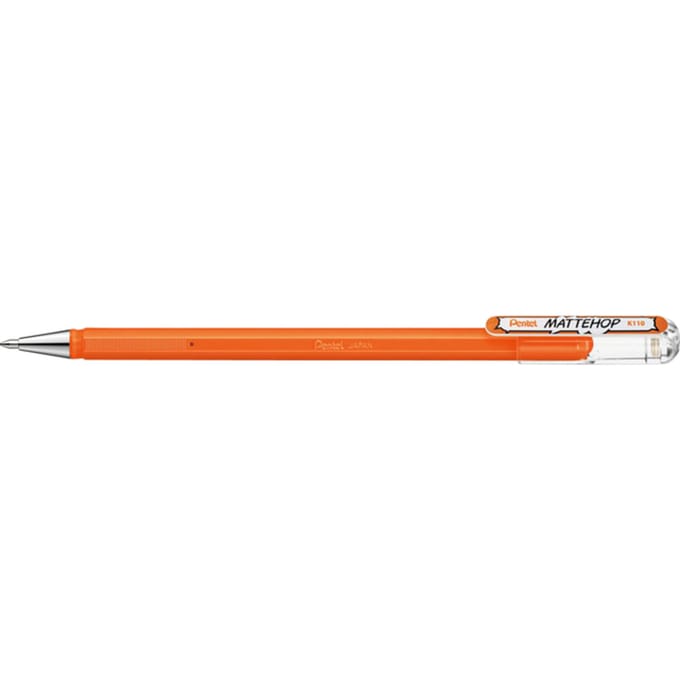 Gelschrijver Pentel K110 Mattehop medium oranje