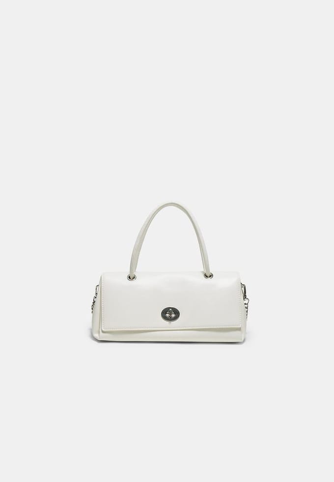 Stradivarius City-tas met dubbel handvat  Wit OS