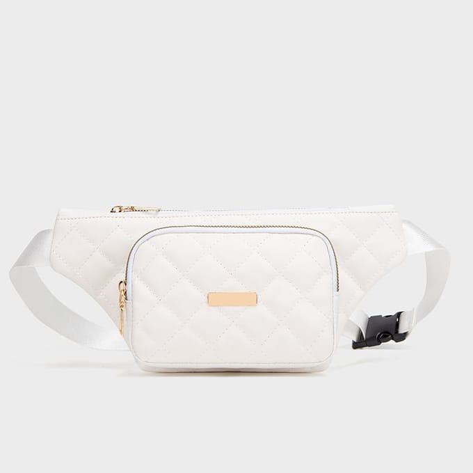 Cameratas, Modieuze Crossbody Telefoon Heuptas met Dubbele Rits, Dames Tas, Modieuze Borsttas black
