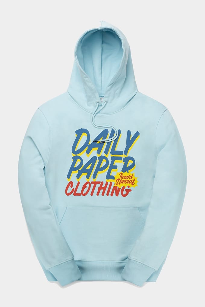 Daily Paper Renary Hood Cool Blue Größe: S | Kaputzenpullis Outlet | Unisex | Blau