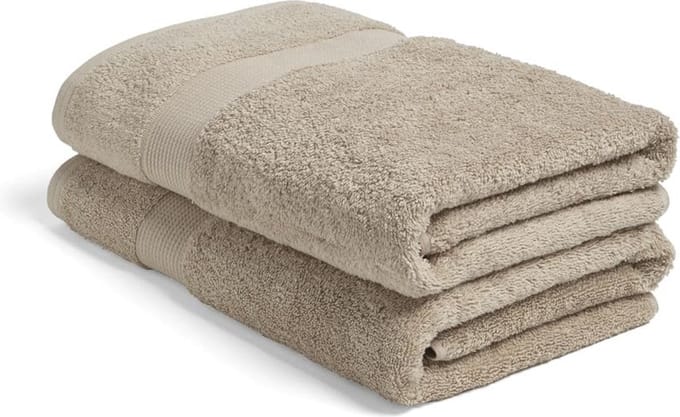 Yumeko douchelakens terry warm taupe 70x140 - 2 st