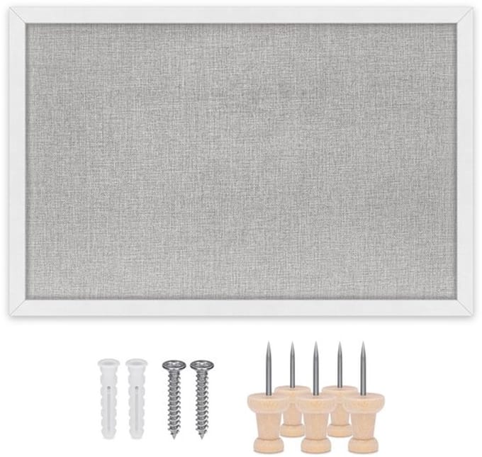 Allecto - Grote Vision Boards - Duurzaam Kurk - 40 x 30 cm - Jute