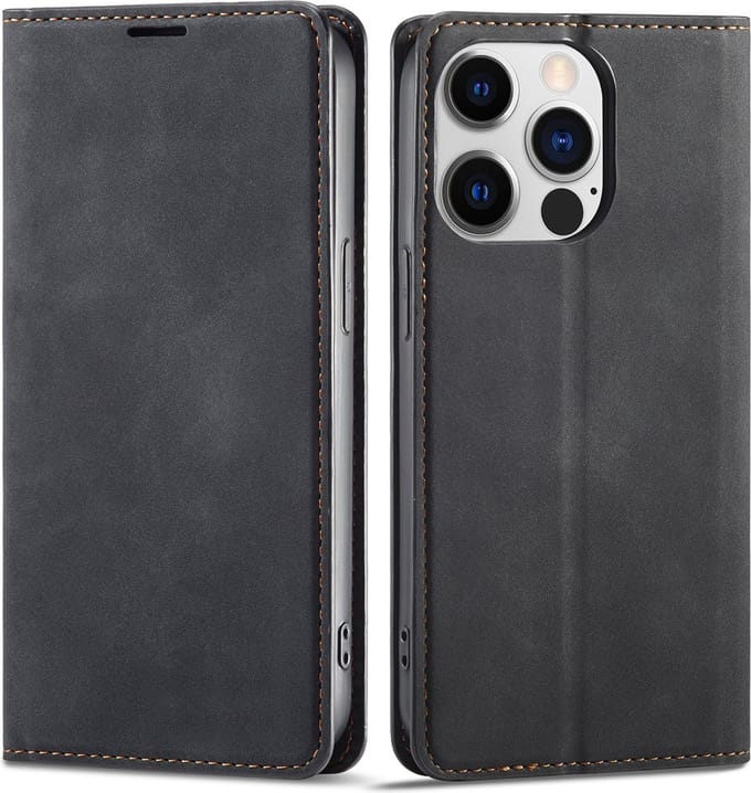 Geschikt voor Apple iPhone 13 Pro Max Bookcase | Zwart | Pasjeshouder | Portemonnee hoesje