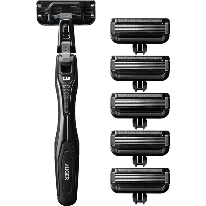 KAI - AUGER System Razor Combo Pack Body & 6 Blade 1 Set