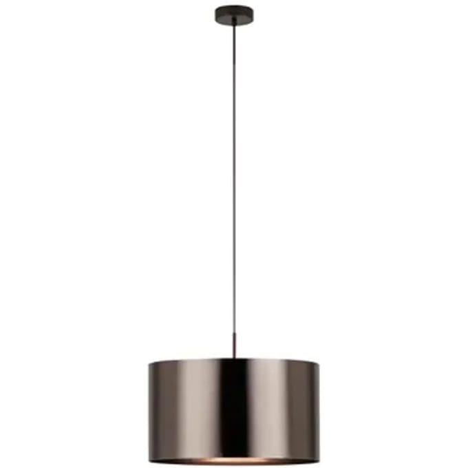 EGLO Saganto 1 - hanglamp - 1-lichts - E27 - Ø45 cm - bruin/koperkleurig