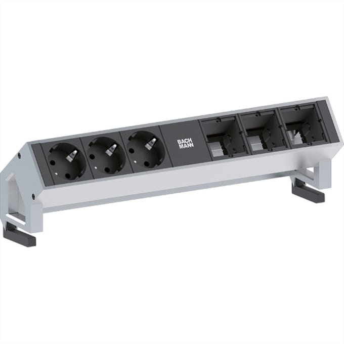 Bachmann Stekkerdoos - DESK 2 - Wit/Zwart