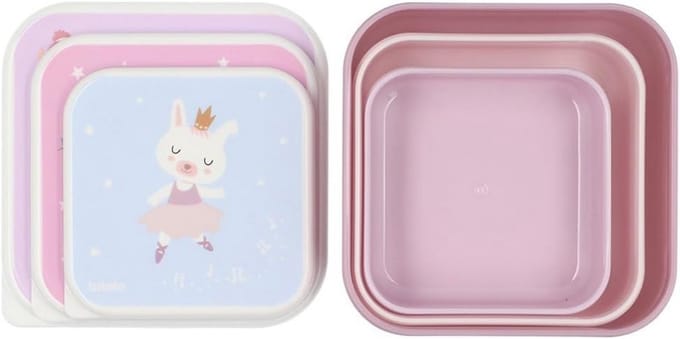 Snackdoos set 3 stuks - Ballet - Tutete