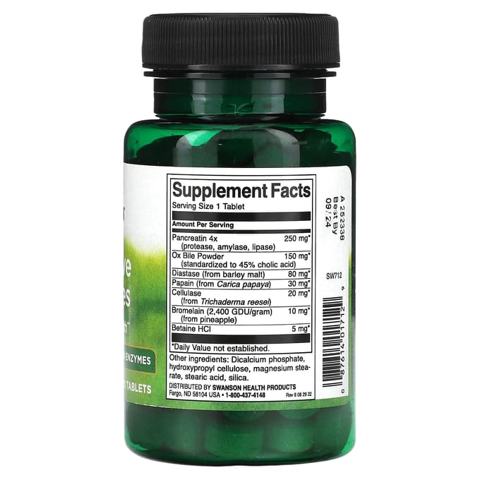 Spijsverteringsenzymen, 90 tabletten