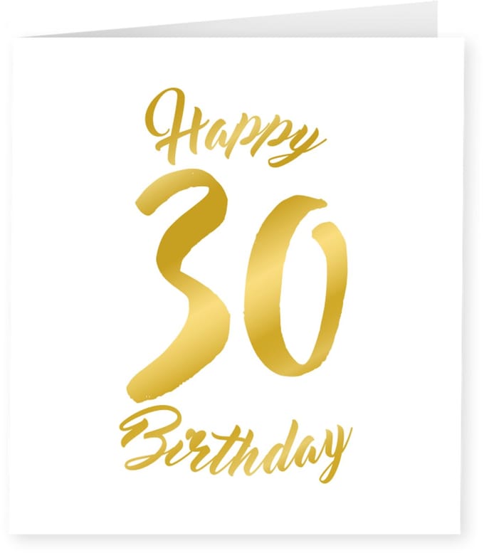 Gold white cards - 30 years