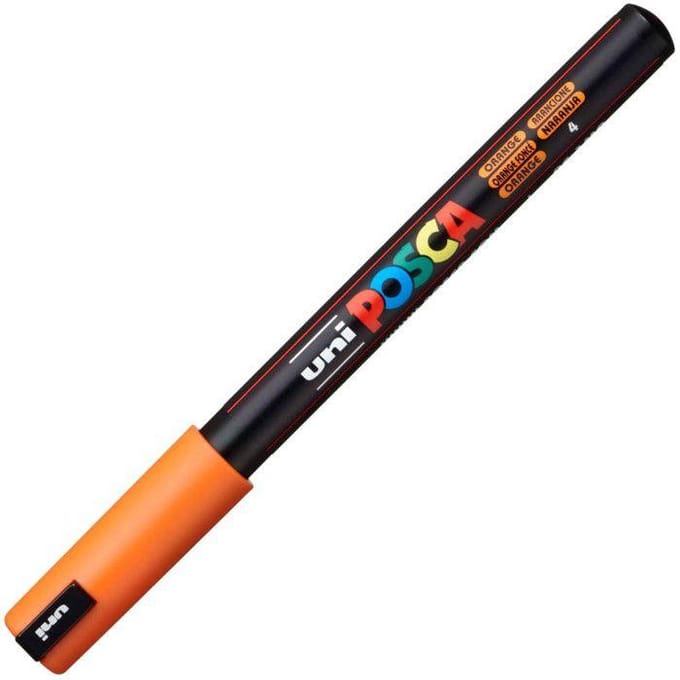 Paintmarker Uni POSCA PC1MR extra fijn donkeroranje