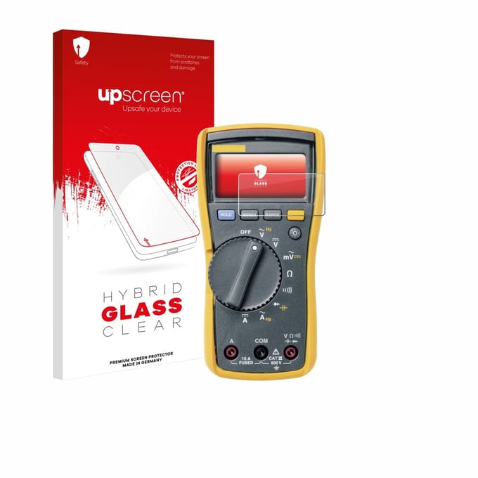 upscreen - Screenprotector voor Fluke MultiMeter 115 - Folie Beschermfolie Beschermglas transparant