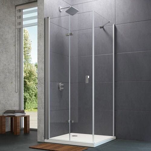Hüppe Design pure 4-corner swing-folding door 80 x 200 cm, left 8P0809087321