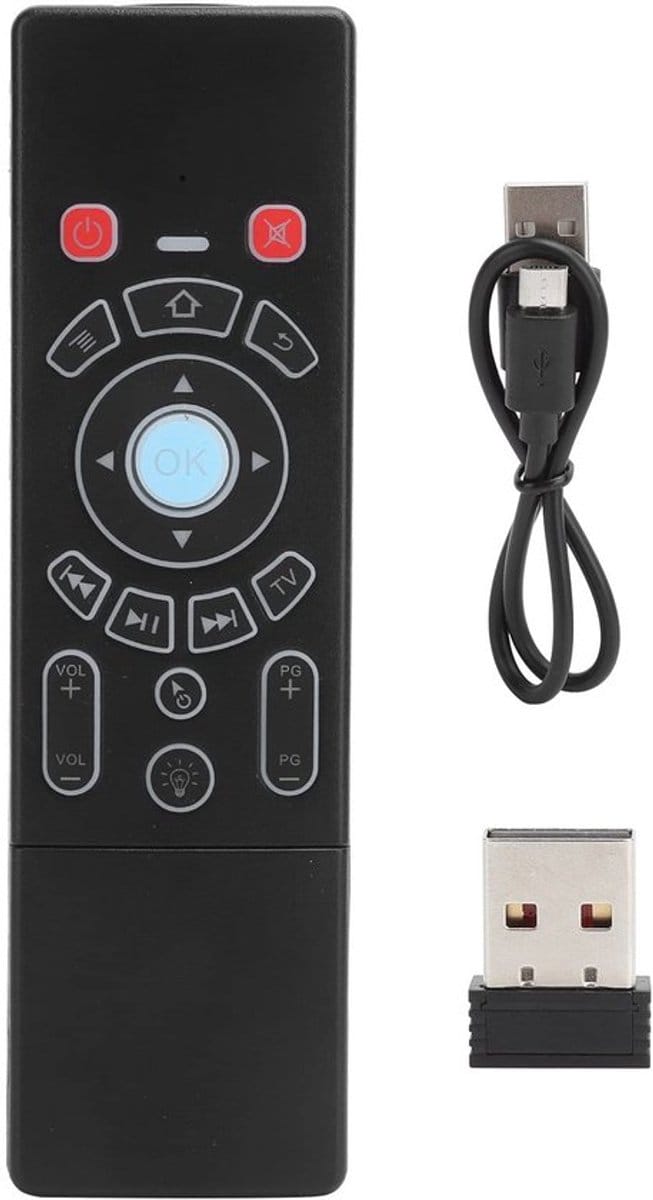Allecto - Air Mouse Remote - Draadloze Air Remote Mouse Toetsenbord