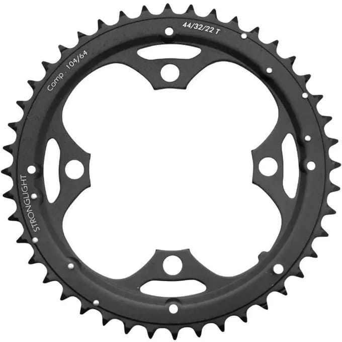 Drievoudig middelste buitenste MTB kettingblad Stronglight 4BRA 8-9V.