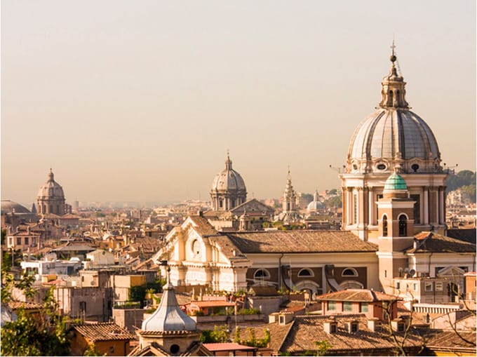 Fotobehang - Rome - bird's eye view.