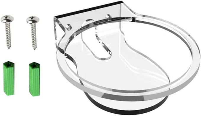 Luidsprekerhanger - Speakerhouder - Muur Desktop - Hol Gesneden Ontwerp - 13.3 x 11.2 cm - Transparant