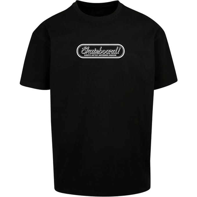 Merchcode - The Skateboard Magazin Logo Oversize Heren T-shirt - M - Zwart