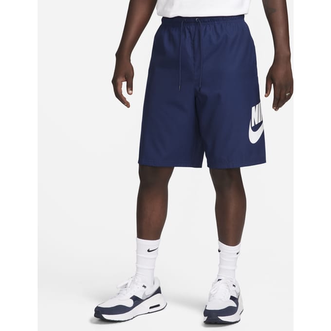 Nike Shorts - DonkerBlauw / Wit - Maat XS