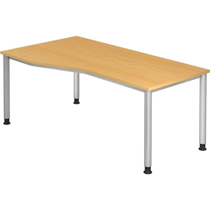HILO 18 S | Bureau - Beuken 180 x 100 Tafelhoogte I In hoogte verstelbaar