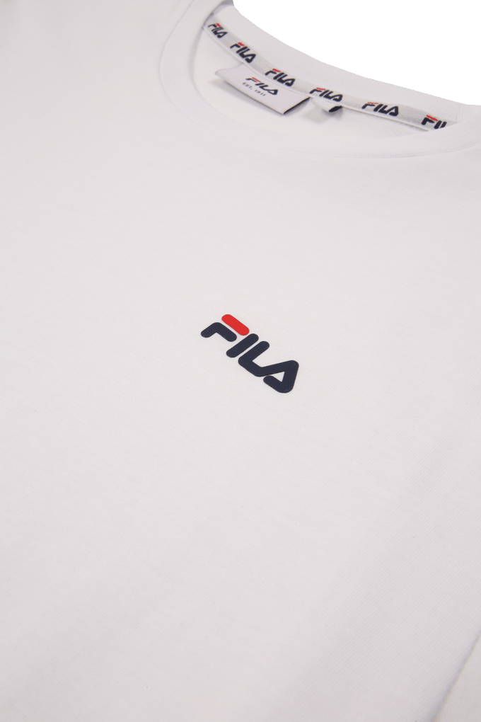 FILA Zwolen Logo T-shirt Bright White Größe: S | Basic T-Shirts Outlet | Herren | Weiß