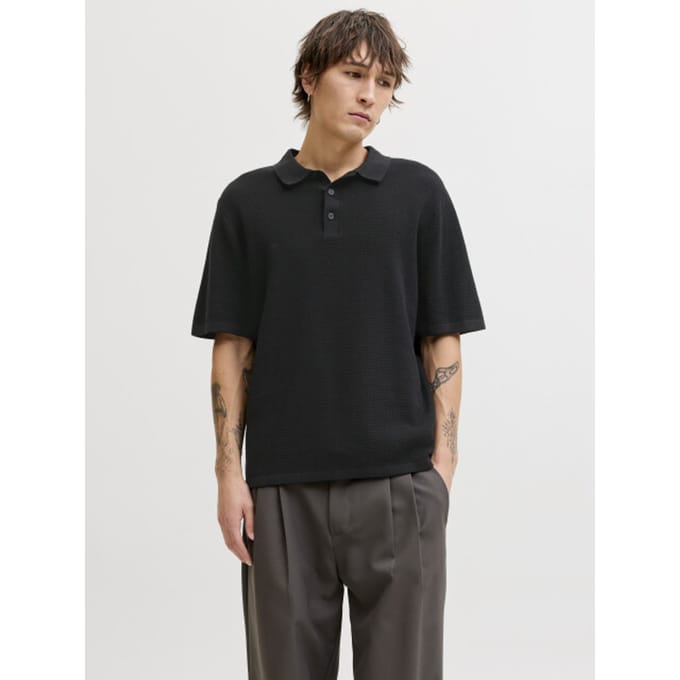 JACK&JONES ESSENTIALS - JJEGEORGE KNIT POLO SS SN Heren Poloshirt
