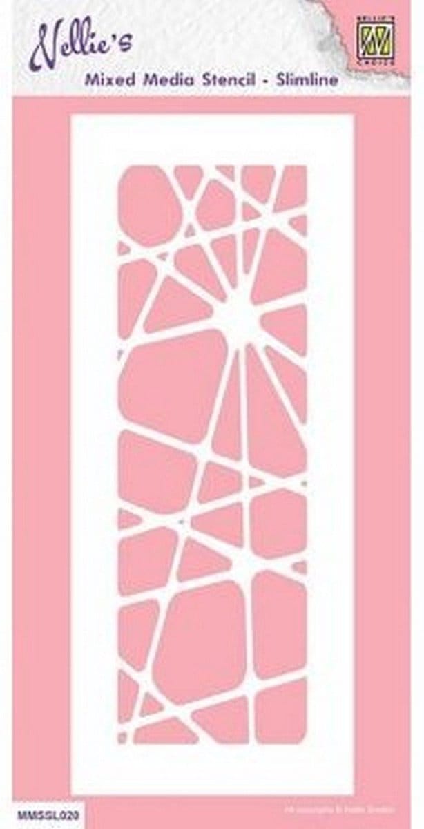 Nellie Snellen Stencil Slimline Size Abstract