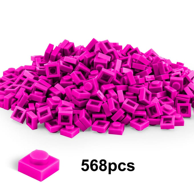 100g1x1brique basse Briques de construction Figures épaissesBriques 2x2 Points Axé sur l'apprentissage Créatif TailleCompatible Présentant des Jouets pourEnfants 100g1x1low brick purple