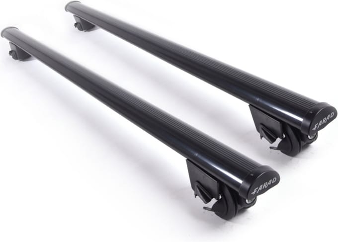 Dakdragers geschikt voor Ford Ranger DC 2012 t/m 2022 open dakrailing - Staal breed - 75kg Laadvermogen - Merk Farad
