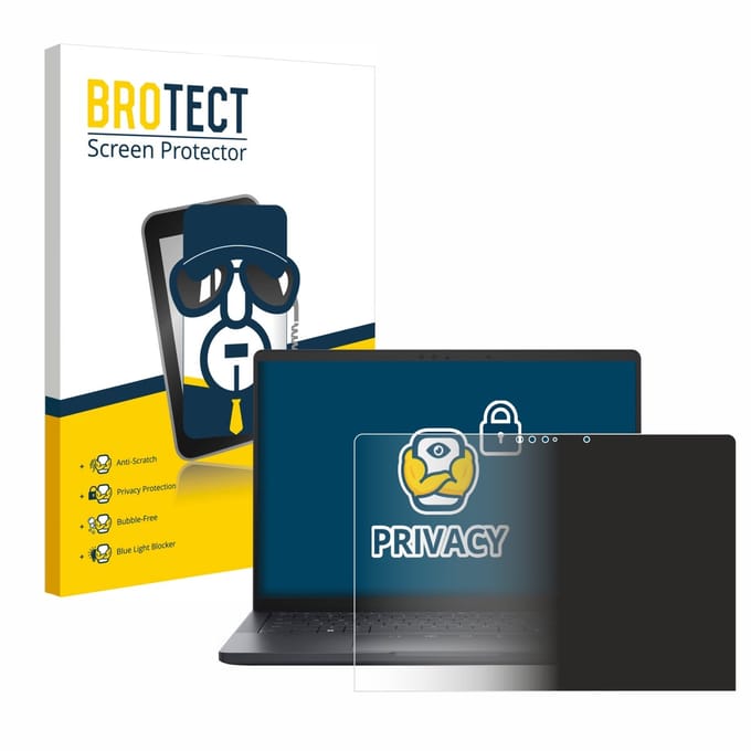 BROTECT - privacy screenprotector voor Dell Pro 13 Premium - Folie Beschermfolie Blauwlichtfilter
