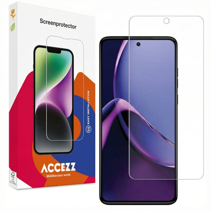 Accezz Screen Protector - Geschikt voor Motorola Moto G84 - Gehard Glas Screenprotector