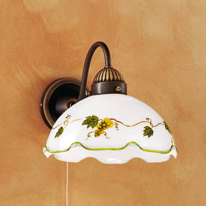 austrolux KOLARZ Nonna wandlamp m. druivenmotief