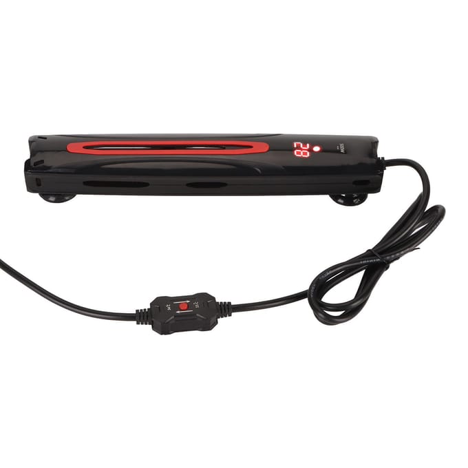 Chauffage d'aquarium automatique 500W avec affichage numérique LED Fréquence variable IPX6 Étanche Poisson black