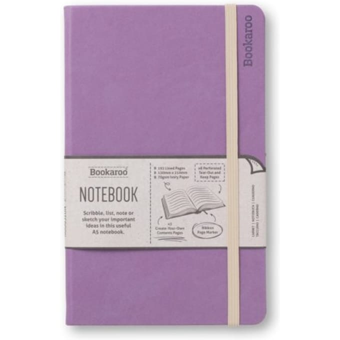 Bookaroo A5 Notebook - Aubergine