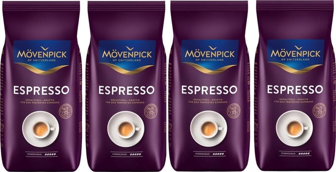 Mövenpick Espresso Koffiebonen - 4 x 1 kg