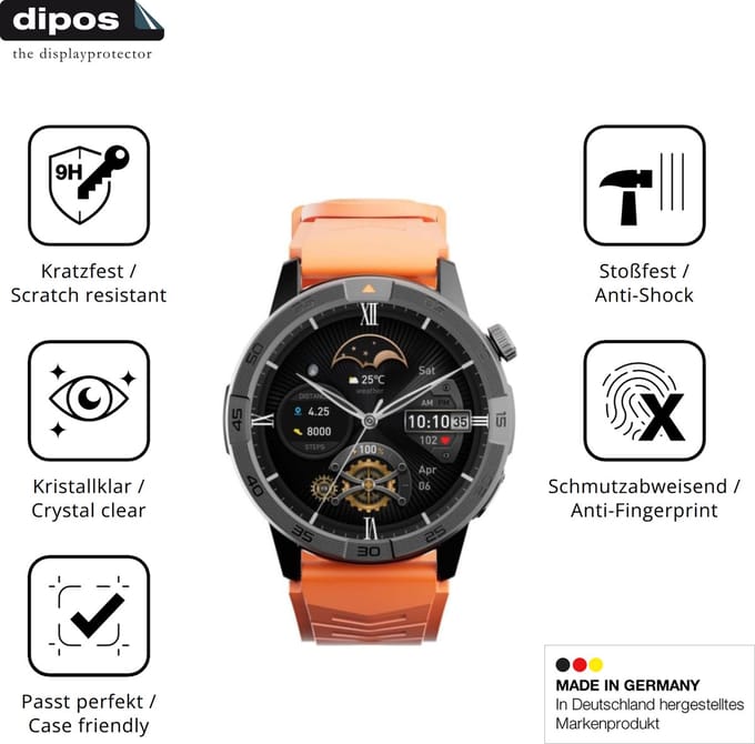 dipos – 2x Pantserfolie geschikt voor AGM Legion Black Pro | 9H Screenprotector