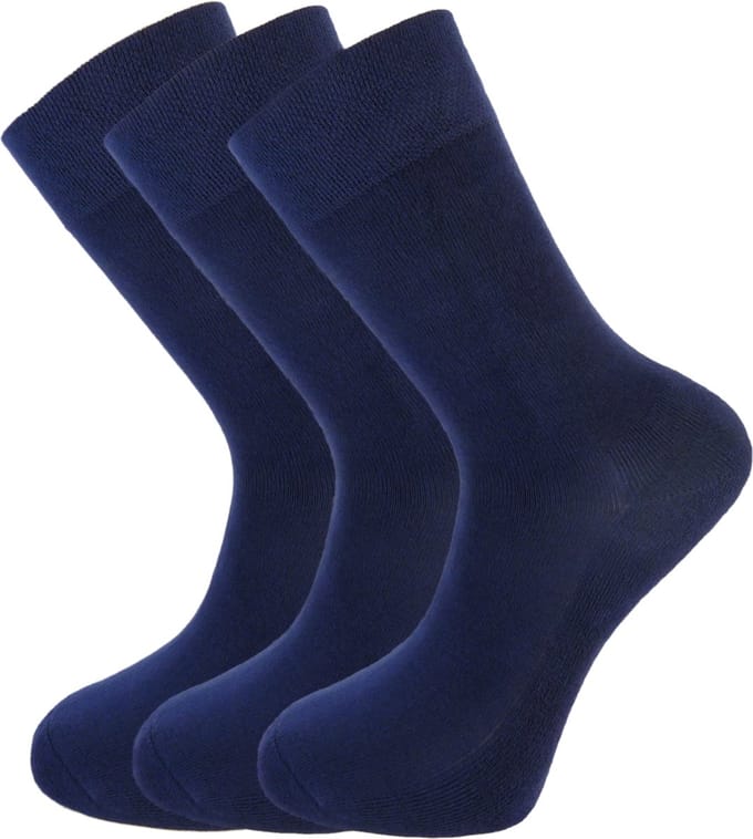 Bamboe sokken - 3 paar - Donker Blauw - Maat 47-50