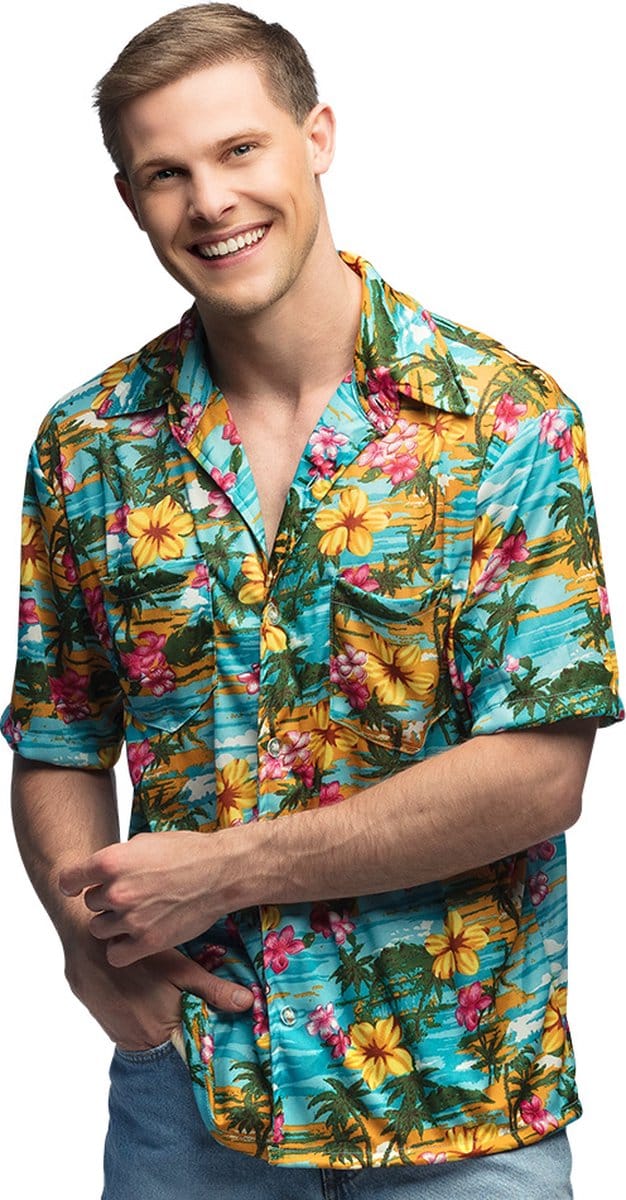 Boland - Shirt Paradise (XL) - Volwassenen - - Hawaii - Themafeest - Carnaval