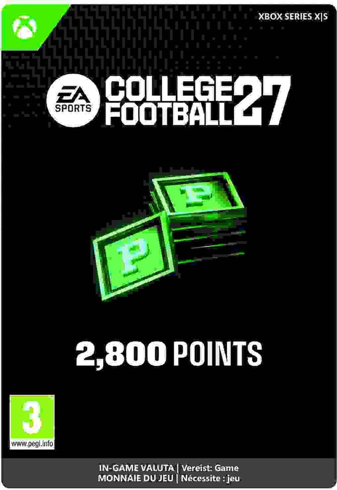 College Football 27 - 2800 Cut Points - Xbox Series X|S - Currency - Digital