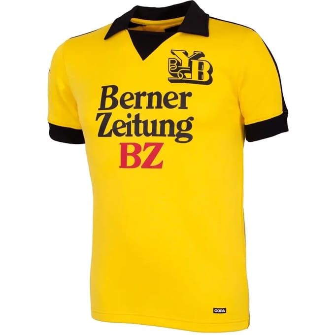 COPA - BSC Young Boys 1980/81 Retro Voetbalshirt - Heren - Geel - M