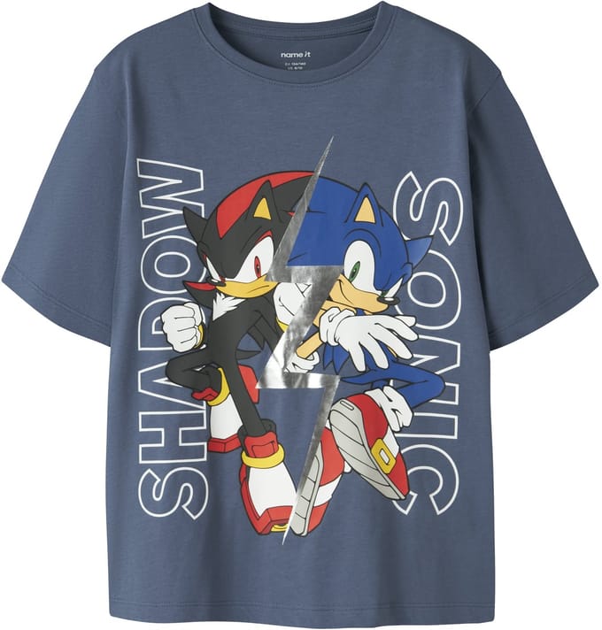 NAME IT - NKMJULLE SONIC SS NREG TOP NOOS SKY - Jongens - T-shirts