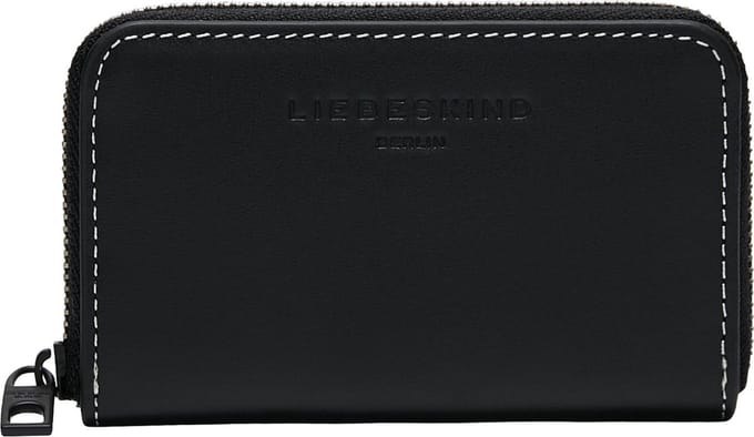 LIEBESKIND BERLIN Leren Kaarthoes Pam Jo Card Case Black Zwart