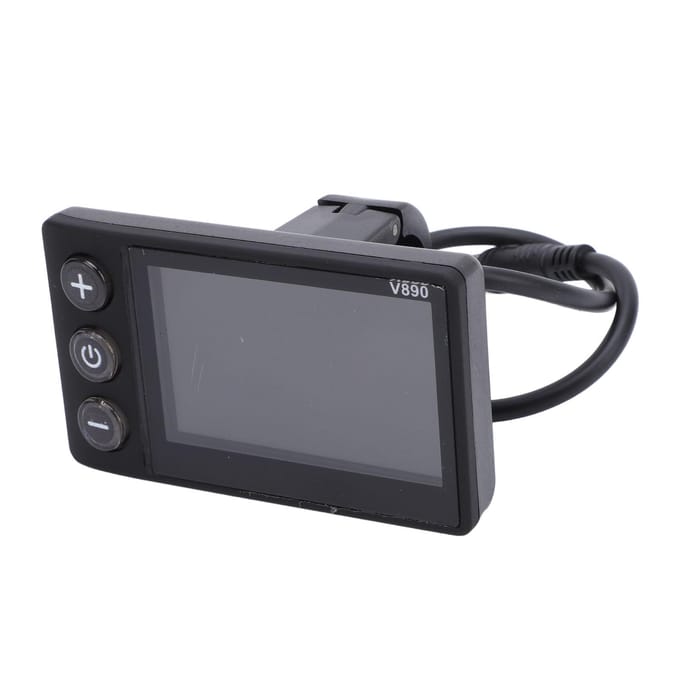 Elektrische Fiets LCD Display Kleurenscherm met 6P Waterbestendige Kabel Elektrische Fiets Display Meter gray