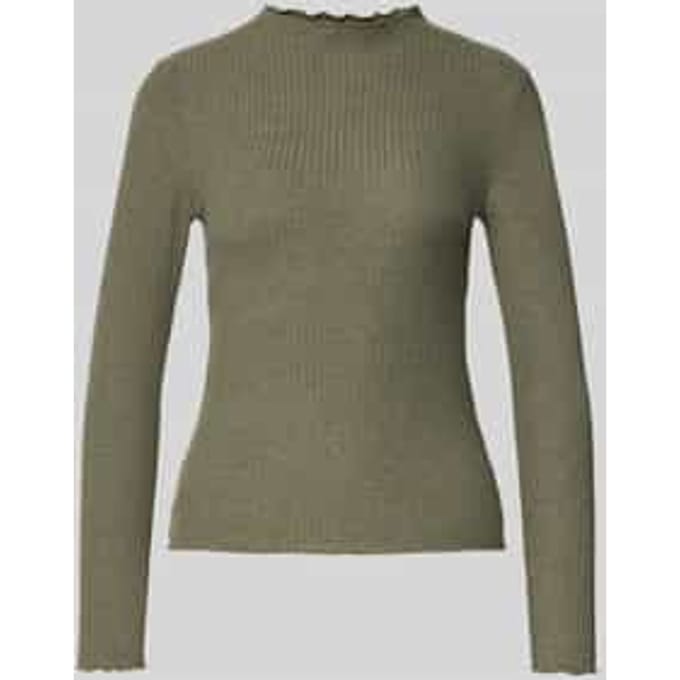 Slim fit shirt met lange mouwen met viscose, model 'EMMA'