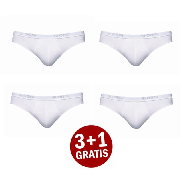Sloggi - Basic Mini 4-pack - Wit