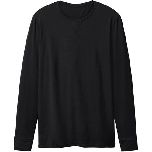 ESMARA MEN Heren thermoshirt (Zwart, M)