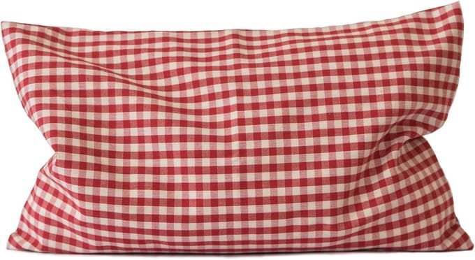 Bio Lavendelkussen - Geurkussen Kruidenkussen - Ontspanning Thuis - Ritssluiting Bijvullen - 30x20cm - Rood Wit